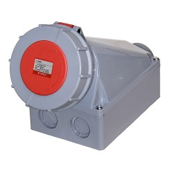 Toma de Sobreponer Triton 3P+T 63A 380/415Vca 6H Ip67 Rj H-4506W Steck
