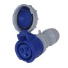 Toma de Acople Triton 2P+T 16A 220/250V~ 6H Ip67 Az H-3056W Steck
