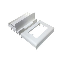 Caja Porta Bastidor Universal p/Unicanal con Separador SMSAU Hellermann Tyton