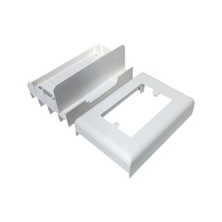 Caja Porta Bastidor Universal p/Unicanal con Separador SMSAU Hellermann Tyton