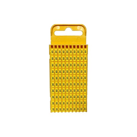 Marcador  WIC3, 4-6mm² , N°9 Ama (Plancha X100)  WIC3 9 AM Hellermann Tyton