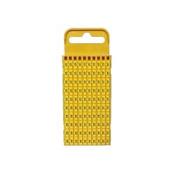 Marcador  WIC3, 4-6mm² , N°6 Ama (Plancha X100)  WIC3 6 AM Hellermann Tyton