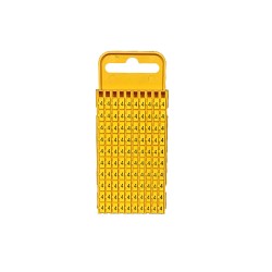 Marcador  WIC3, 4-6mm² , N°4 Ama (Plancha X100)  WIC3 4 AM Hellermann Tyton