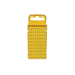 Marcador  WIC3, 4-6mm² , N°0 Ama (Plancha X100)  WIC3 0 AM Hellermann Tyton
