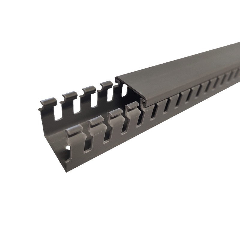 Tira Cablecanal Ranurado Heladuct, 30x30mm, Pvc Gris HD2P-30x30 x2Mt Hellermann Tyton Tira Cablecanal Ranurado Heladuct, 30x30mm, Pvc Gris HD2P-30x30 x2Mt Hellermann Tyton