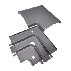 Codo Piso Canal 75X17mm Gris CO7517 Hellermann Tyton