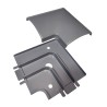 Codo Piso Canal 75X17mm Gris CO7517 Hellermann Tyton