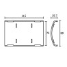 Codo Piso Canal 75X17mm Gris CO7517 Hellermann Tyton