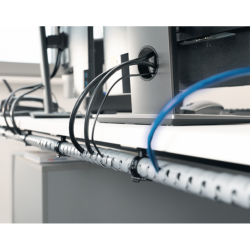 Organizador de Cable Helawrapp. Ø25 mm x 2Mt. Negro HWPP25L2 Hellermann Tyton