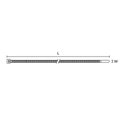 Precinto Insulok HS, 100 x 2,5mm (Ex ALT1) x100u T18R NE Hellermann Tyton