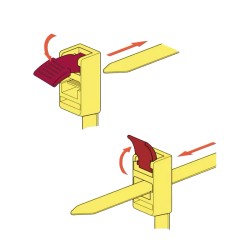 Precinto Recuperable Speedytie, 750mm, Amarillo  x5u RTT750HR Hellermann Tyton
