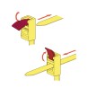 Precinto Recuperable Speedytie, 750mm, Amarillo  x5u RTT750HR Hellermann Tyton