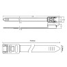 Precinto Recuperable Speedytie, 750mm, Amarillo  x5u RTT750HR Hellermann Tyton