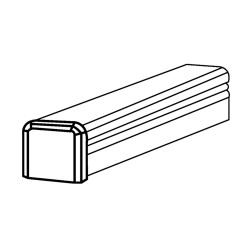 Tapa Final P/Minicanal 40X30 Blanco FC4031 Hellermann Tyton