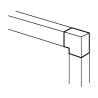 Curva Plana 90° P/Minicanal 40X30 Blanco CP4035 Hellermann Tyton