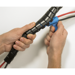 Organizador De Cable Helawrapp. Ømax 25 Mm. Negro HWPP25 Hellermann Tyton