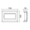Caja Deriv.1 Faceplate P/Unicanal C/Sep. Interno Marfil SMSFP Hellermann Tyton