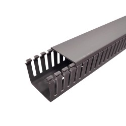 Cablecanal Ranurado Heladuct, 50X50Mm, Pvc Gris HD4P-50x50 Hellermann Tyton