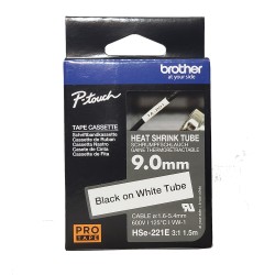 Cinta Termocontraible HSe221E Neg/Bla. 9mm Brother
