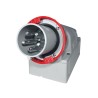 Ficha Fija de Sobreponer Optima 3P+N+T 63A 380/415Vca 6H Ip67 Rj 245.6397T Scame