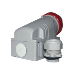 Ficha Fija de Sobreponer Optima 3P+N+T 63A 380/415Vca 6H Ip67 Rj 245.6397T Scame