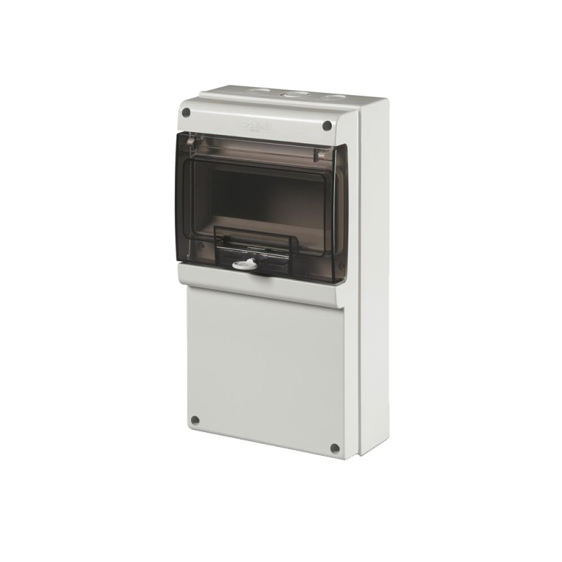 Caja De Distribucion Din Domino Plast. Pta Transp, 8P, 184X340X106Mm, Ip66 672.2100 Scame