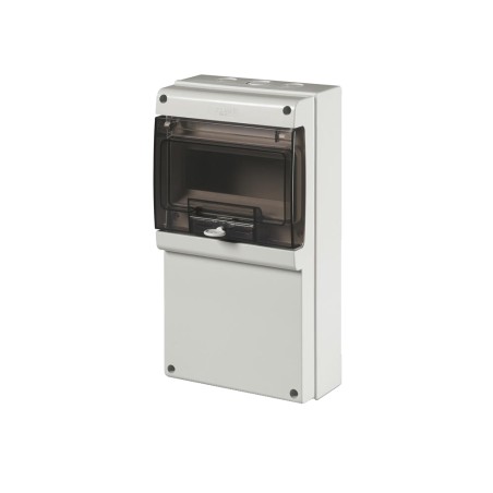 Caja De Distribucion Din Domino Plast. Pta Transp, 8P, 184X340X106Mm, Ip66 672.2100 Scame