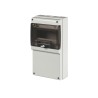 Caja De Distribucion Din Domino Plast. Pta Transp, 8P, 184X340X106Mm, Ip66 672.2100 Scame