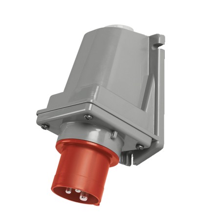 Ficha Fija de Sobreponer Optima 3P+T 16A 380/415V Vca 6H Ip44 Rj 240.1696 Scame