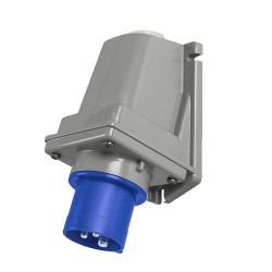 Ficha Fija de Sobreponer Optima 2P+T 16A 200/250Vca 6H Ip44 Az 240.1693 Scame