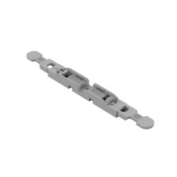 Soporte de Montaje, c/Alivio Tensión, 1 Polo, p/221-2401, Gris 221-2501 Wago