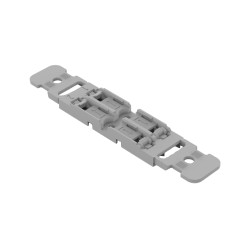 Soporte de Montaje, c/Alivio Tensión, 2 Polos, p/221-2401, Gris 221-2502 Wago