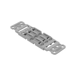 Soporte de Montaje, c/Alivio Tensión, 3 Polos, p/221-2401, Gris 221-2503 Wago
