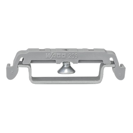 Adaptador A Riel Din, Con Tornillo, P/Soporte De Montaje, Gris 209-123 Wago
