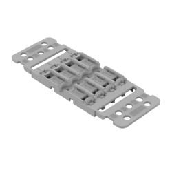 Soporte De Montaje, Con Alivio De Tensión, 4 Polos, P/221-2401, Gris 221-2504 Wago