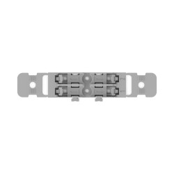 Soporte de Montaje, c/Alivio Tensión, 2 Polos, p/221-2401, Gris 221-2502 Wago