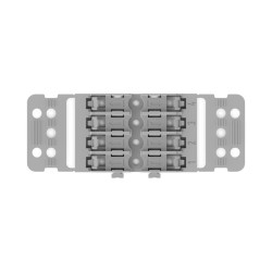 Soporte De Montaje, Con Alivio De Tensión, 4 Polos, P/221-2401, Gris 221-2504 Wago
