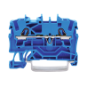 Borne De Paso P/2 Conductores, 2,5 Mm². P/Din 35, Cage Clamp. Azul 2002-1204 Wago