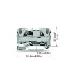 Borne De Paso P/2 Conductores, 6 Mm². P/Din 35, Cage Clamp. Gris 2006-1201 Wago