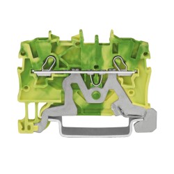 Borne De Paso P/2 Conductores, 6 Mm². P/Din 35, Cage Clamp. Ver/Ama 2006-1207 Wago