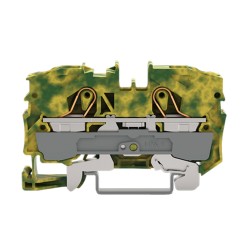 Borne de Paso p/2 Conductores, 10 mm². p/Din 35, Cage Clamp. Ver/Ama 2010-1207 Wago