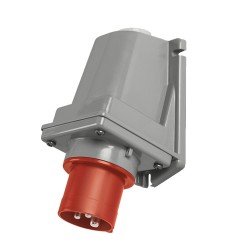 Ficha Fija de Sobreponer Optima 3P+N+T 16A 380/415V Vca 6H Ip44 Rj 240.1697 Scame