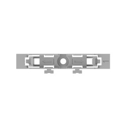 Soporte De Montaje, 1 Polo, P/221-2401, Gris 221-2521 Wago