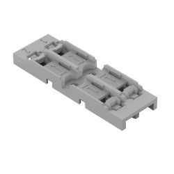 Soporte de Montaje, 2 Polos, p/221-2401, Gris 221-2522 Wago