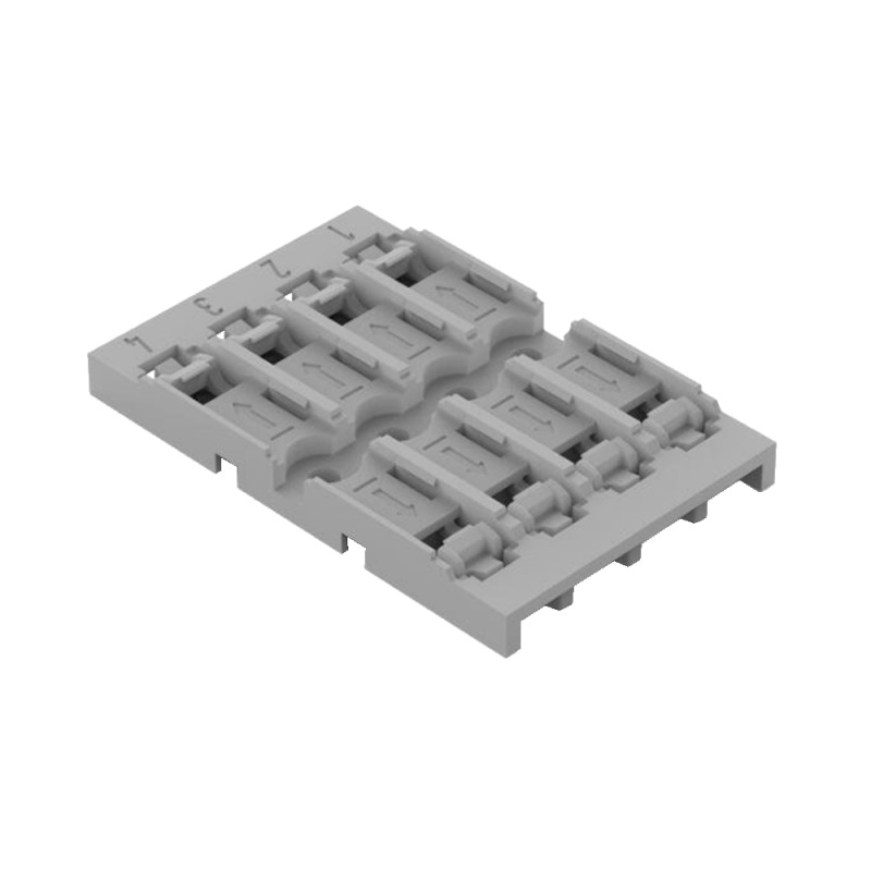 Soporte de Montaje, 4 Polos, p/221-2401, Gris 221-2524 Wago Soporte de Montaje, 4 Polos, p/221-2401, Gris 221-2524 Wago
