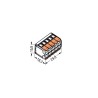 Conector de Empalme Compacto, 10 Cond. c/Palanca, 0,2.. 4mm² Transp. 221-420 Wago