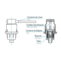 Portafusible para Pkd-14 LCT