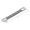 Conector c/Malla Flexible de Cu, 6mm², 250mm  FL-3 LCT