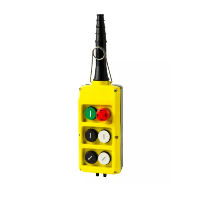 Botonera Colgante 4 Puls.+Com/Alarm.+Emerg, 2 Colum. PLB06 Giovenzana