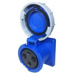 Toma De Empotrar Triton 2P+T 63A 200/250Vca 6H Ip67 Az H-3546W Steck